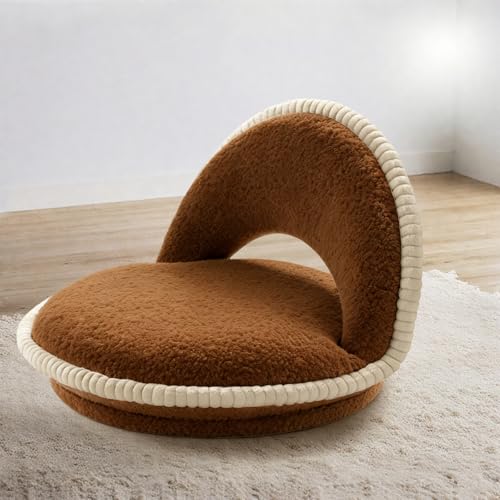 �K���Ȍ` ���֎q �����i 360�x��] �w������ �܂肽���� �ӂ�ӂ���֎q ����12cm �����E�[�� �_�炩�Ȕ��G�� �t���A�`�F�A 5�i�K ���N���C�j���O ��53×���s77×����50cm ��l�|���\�t�@���[�\�t�@ �Ɍ����� �Q�� ���r���O���[���p �iBr