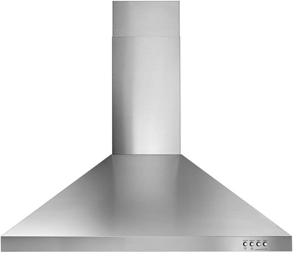 Whirlpool WVW53UC0FS 30 Contemporary Stainless Steel Wall Mount Range Hood