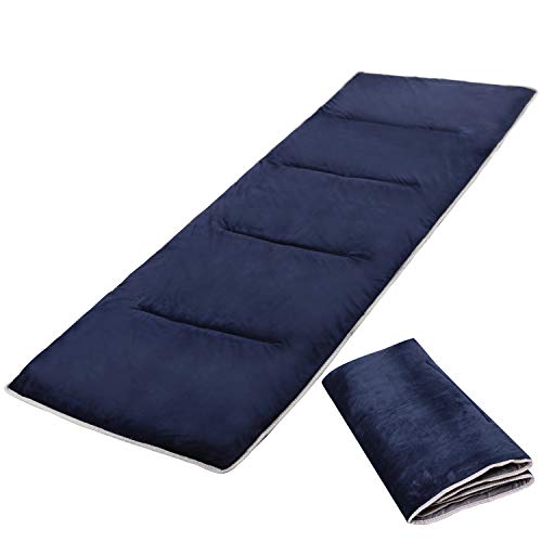 Campmax Extra Large Cot Pads For Camping,Thick Soft Cotton Mattress For Camping Cot, 75"X28" Blue #TOP10