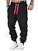 Produktbild REPUBLIX Herren Sporthose Jogger Jogginghose Sweatpants Trainingshose R0704 Anthrazit/Rot 5XL
