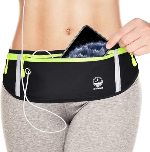 slim running belt fanny pack exercise waist pack runners bag money belt phone holder for running hiking cycling workout