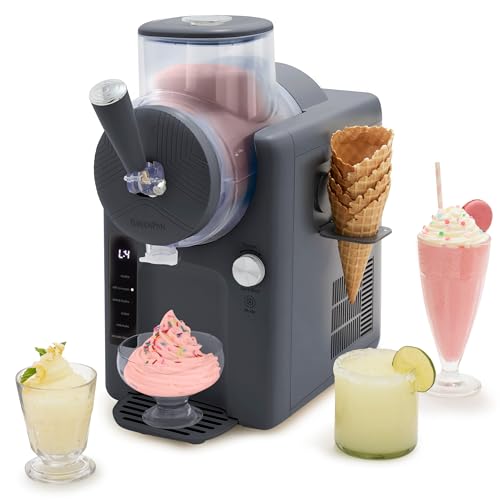 GreenPan Frost Ice Cream Maker & Slushie Machine, Soft Serve, Sorbet, Margaritas, Milkshakes, Frozen Yogurt, No Pre-Freezing, Ready in 15 Mins, 6 Modes, 7 Textures, Self-Cleaning, Family Size, Gray GreenPan Frost Ice Cream Maker & Slushie Machine, Soft Serve, Sorbet, Margaritas, Milkshakes, Frozen Yogurt, No Pre-Freezing, Ready in 15 Mins, 6 Modes, 7 Textures, Self-Cleaning, Family Size, Gray