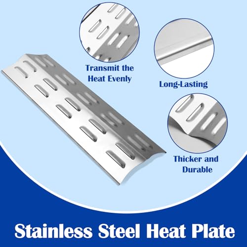 Image of SafBbcue Heat Plate for Royal Gourmet GA5401T Grill Heat Tent Flavorizer Bar Burner Cover Flame Tamer for Royal Gourmet Grill Replacement Parts, 5pcs Stainless Steel