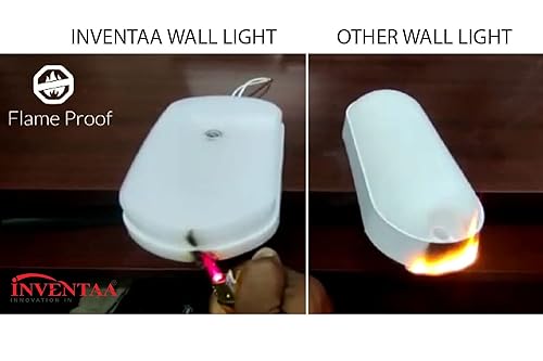 Image of INVENTAA ORA 12W Outdoor Lights Waterproof for Wall Light Home | Balcony Lights for Wall Out Door Lighting | Bulkhead Light Outdoor Wall Waterproof Light for Outdoor Wall Lamp Led (Warm White)
