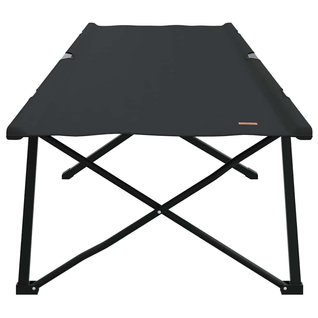 Generisch Klapp Schlafbett fürs Camping 2 pcs Schwarz 206 x 76 x 74 cm,Sportartikel,Outdoor-Aktivitäten,Camping Wandern,Camping-Möbel,Feldbetten-42003169