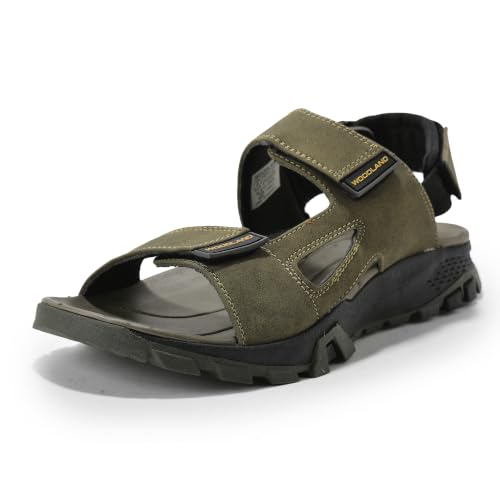 Image of Woodland Men's Camel Polyurethane Sandals-UK-5 (EURO 39)