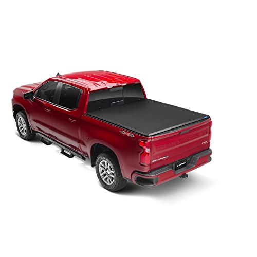 Lund Genesis Tri-Fold Soft Folding Truck Bed Tonneau Cover | 950292 | Fits 2019 - 2023 Chevy/GMC Silverado/Sierra, works w/ MultiPro/Flex tailgate 5' 10" Bed (69.9") #1