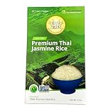 5 Pounds (Lbs) Premium Thai Hom Mali Jasmine Rice | Endorsed By Pro Chefs | Four Elephants Brand | Diy Friendly Cooking Instructions Packaging