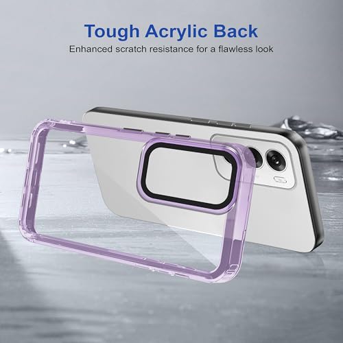 Image of Zapcase Back Case Cover for Oppo Reno 12 Pro 5G | Compatible for Oppo Reno 12 Pro 5G Back Cover | Case Cover with Camera Protection | (TPU + PC | Translucent Purple)