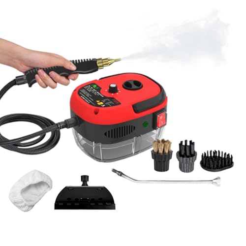 Catálogo para Comprar On-line Limpiadoras de vapor los mejores 10. 42 NOVAKA Limpiador de Vapor de Mano Portátil con 4 Boquillas, 2500W Limpiador Vapor Presurizada de Alta Temperatura Multifuncional para Quitar Manchas para Coche, Limpieza Cocina,...