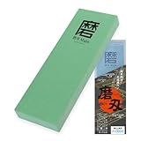 TIKUSAN SAMURAI Ceramic Whetstone Majin Made in Japan Japanese Knife Sharpening Stone with Base for Kitchen and Professional Use (#400)