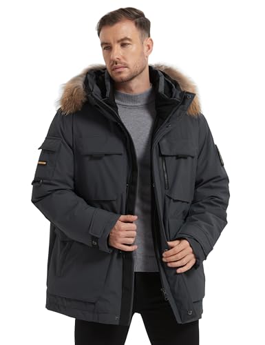 Image of HARD LAND Men's Down Jacket Packable heavy parka Jacket