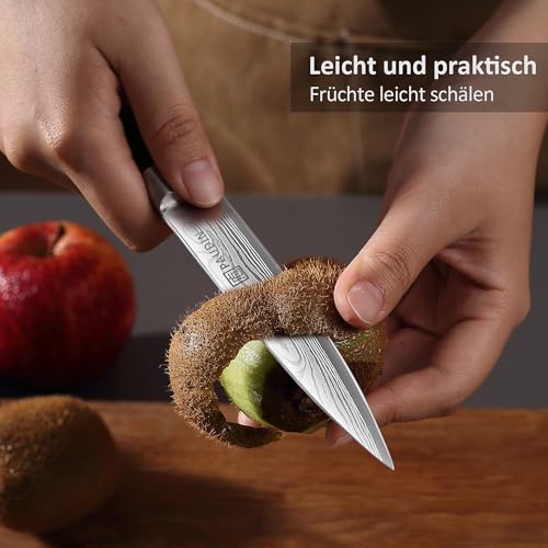 PAUDIN PAUDIN Kochmesser Allzweckmesser Profi 13 cm Scharf Küchenmesser Chefmesser aus rostfreiem Deutscher Edelstahl mit ergonomischem Griff - Funktionsansicht 5 | Küchenmesser