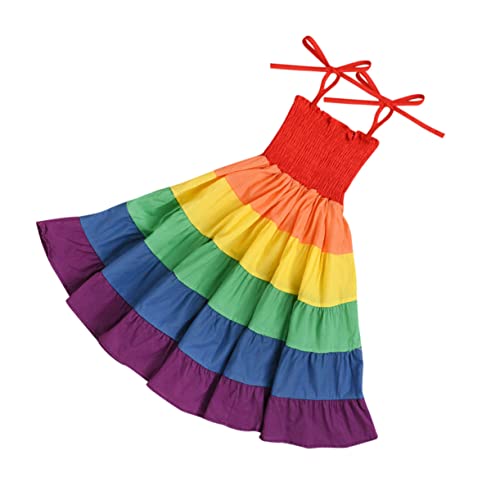 Vestido de niña Beaupretty sin mangas falda transpirable para disfraz