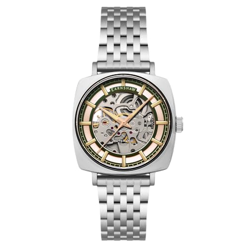 Montre squelette Earnshaw Moorgate en acier argenté et haute horlogerie