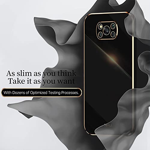 UPLAI Case for Xiaomi Poco X3 Pro/Poco X3 NFC, Ultra Thin Shockproof Protection Cover with Electroplating Design - Image 4