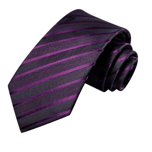Image of Hi-Tie Men's Silk Ties Formal Woven Classic Necktie Pocket Square Cufflinks Lapel Pin Set Wedding Business