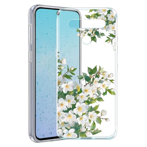 YonderYM Kompatibel mit LG K41S/LG K51S Hülle, Stoßfest Anti-Kratzt Transparentes Klares Weiches TPU Silikon Hülle Muster21
