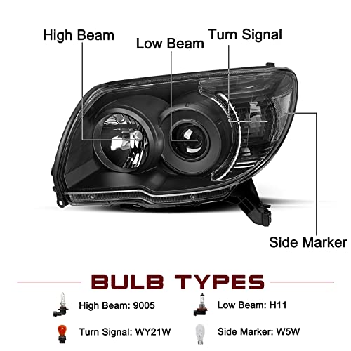 Image of JSBOYAT Headlight Assembly Fits for 2006 2007 2008 2009 Toyota 4Runner