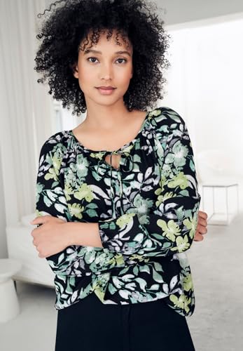 ellos Plus Size Tie Neck Peasant Tunic3