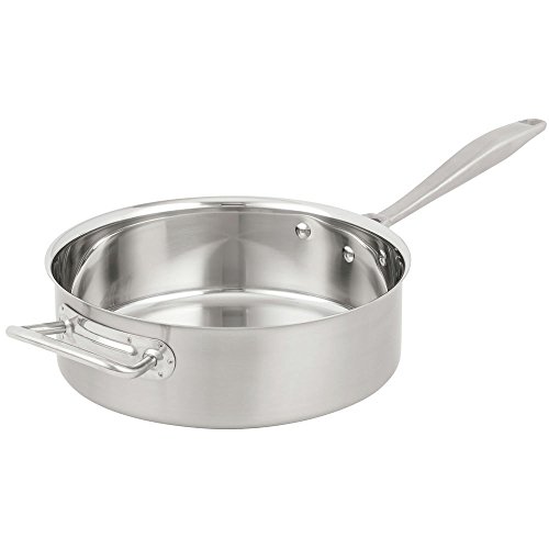 Vollrath 47746 Intrigue Mirror Finish S/S 6 Quart Saute Pan