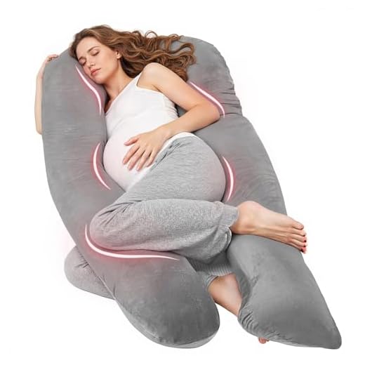 Nuliie Pregnancy Pillow for Sleeping, U Shaped Full Body Pillow