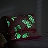 Butterfly Glow in The Dark Duvet Cover for Girls Kids Pink Butterfly Queen Bedding Set Cute Bedroom Decor, Butterflies Comforter Cover Kawaii Animal Print Bed Set with 2 Pillowcases (No Comforter) #4