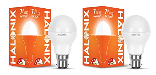 Halonix 7-Watt LED Bulb Astron Plus Base B22 (Yellow) Pack of 2