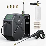 Wall-Mounted Pressure Washer, Pressure Washer, Remote Controlled Power Washer with 100ft Replaceable & Retractable Reel, Wall Hanging Pressure Washers