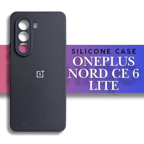 Image of Silicone Case Compatible with OnePlus Nord CE 6 Lite | Soft Protective Back Cover with Fabric Inner Layer & Precise Cutouts + Free Cable Protector