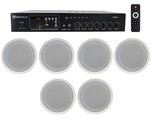 Rockville Commercial Amplifier+(6) 8