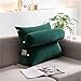 ZHYLing Miękka pluszowa aksamitna poduszka na plecy dom biuro podłoga narożne siedzenie sofa krzesło łóżko ciężarna stara ortopedyczna oparcie szyi poduszka narzuty (kolor: Zielony, rozmiar: 45 x 45 x 23 cm)