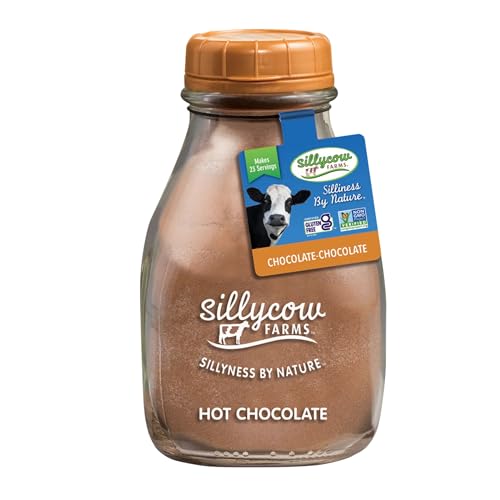 Sillycow Farms Original Hot Chocolate Mix glass bottle