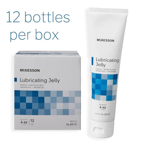 Image of McKesson Lubricating Jelly, Sterile Tube, for Surgical, 4 oz, 72 ct | Water Soluble Lubricant Gel, Personal, Water Based Non-Sticky, Non-Greasy Lubricant Gel, Medical Grade