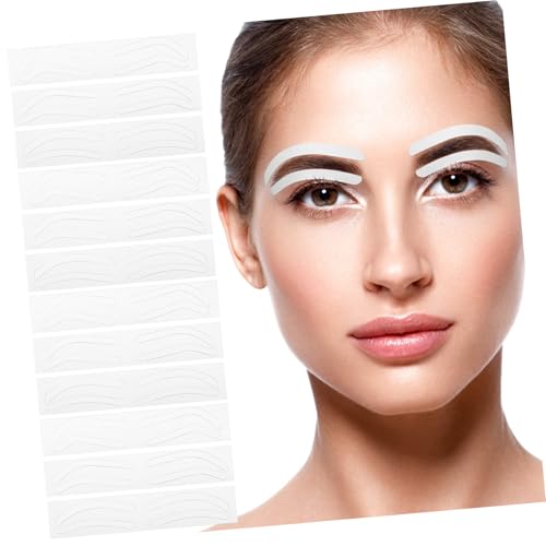 Ipetboom Stencil Per Sopracciglia Set Da 12 Pezzi, Adesivi Per Modellare Sopracciglia in Materiale Sicuro, Per Trucco, Tatuaggi e Uso Professionale