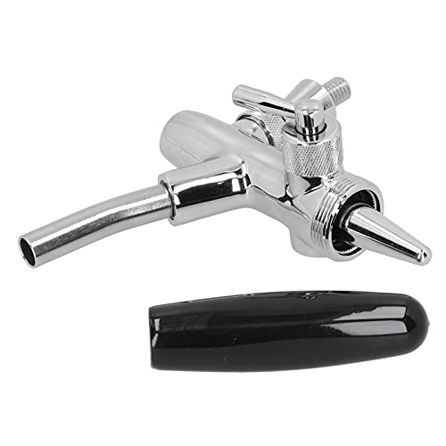 Bewinner Fassbierhahn mit Schwarzem Griff-Keg-Koppler für Heimbraubedarf