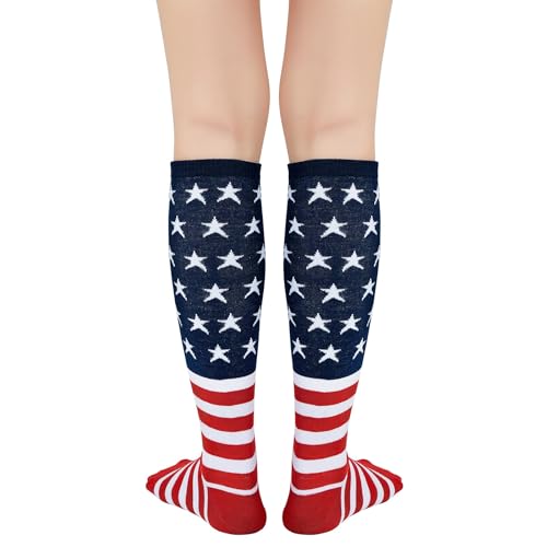 Image of American Trends Women Softball Socks Knee High Tube Socks Long Baseball Soccer Socks for Youth Girls