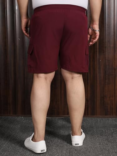 Image of Bigbanana Plus Size Men's Regular Fit Solid Shorts