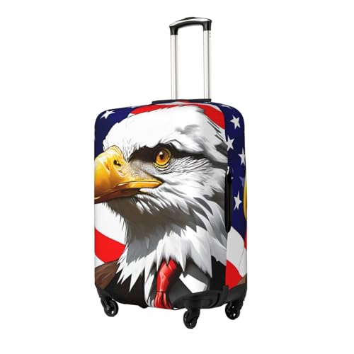 American Bald Eagle Print Fashionable Suitcase Cover Personalized Luggage Protector for Travel and Business2