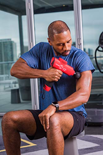 Power Plate Pulse, Whisper Quiet Portable Handheld Massager, Rechargeable, 4 Hour Battery Life, Red #TOP5