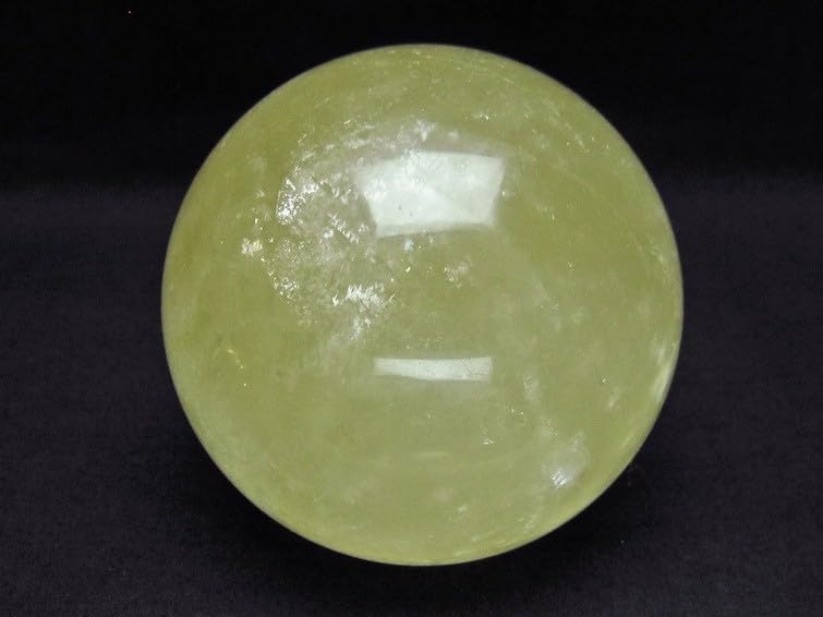 絶品】3Kgカルサイト丸玉 130mm 虹入りハニーゴールデンカルサイト 丸