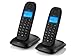 Produktbild Topcom TE-5732 schnurloses DECT-Telefon (2-er Set) schwarz