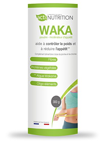 WAKAPOUDRE MODÉRATEUR D’APPÉTIT EN POUDRE | FABRIQUÉ EN FRANCE | Wakamé + chrome | Puissant coupe-faim | Régule la glycémie | 45 g de protéines et 45 g de fibres pour 100 g - Programme d’1 mois Cover