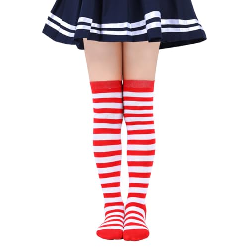 Long Striped Stockings Kids Striped Knee High Socks Cute Little Girl Over Thigh High Socks Strip Long Stockings