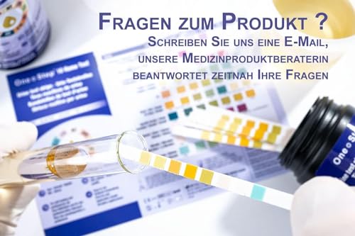 Urinanalyse Teststreifen 10 Parameter (100 Stück) mit Referenzfarbkarte