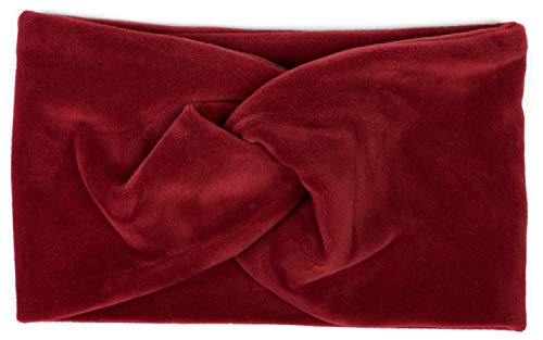 Fascia Per Capelli In Velluto - Paraorecchie Invernale Con Nodo, Verde Giada