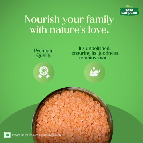 Image of Tata Sampann Masoor Dal Split, 500 grams (Pack of 3)