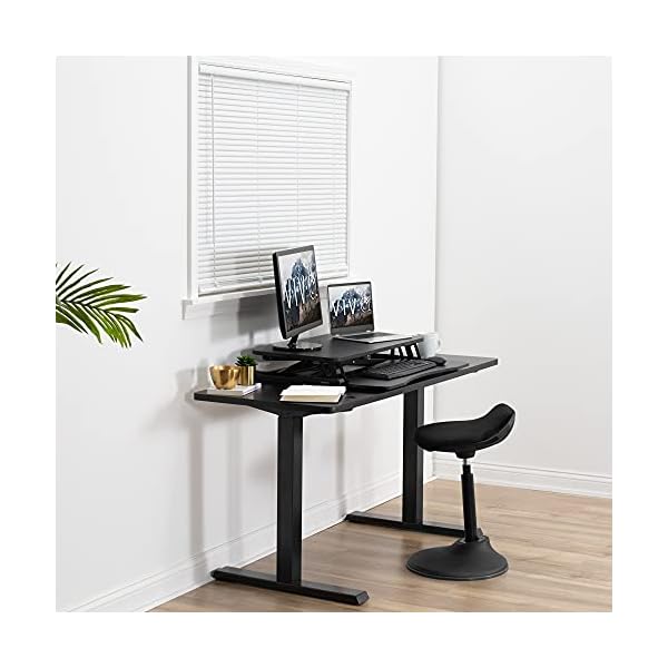 VIVO Standing Height Adjustable Sit to Stand 32" Riser Workstation - Image 10