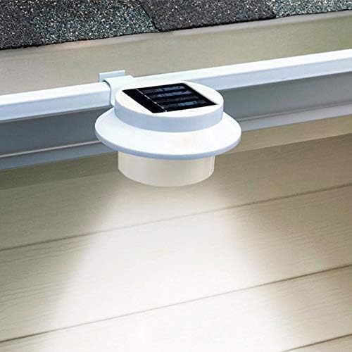 SciencePurchase 8 Pack Outdoor LED Solar Lights with Brackets - Water Resistant, Automatic On at Night/Off at Sunrise