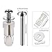 Stainless Steel Toilet Seat Bolts Replacement Kit – Universal Toilet Seat Screws & Nuts for 14–19mm Holes, Rust-Resistant Toilet Bolt Replacements with Brass Inserts & Washers